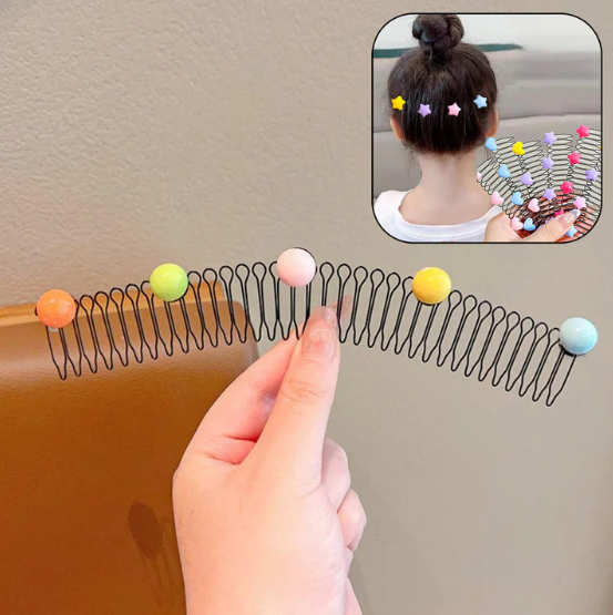 2 pcs Cartoon Clip for Kids Girls Curly Hair Tidying Comb Hair Accessory for Women (2 Pcs), Hair accessories