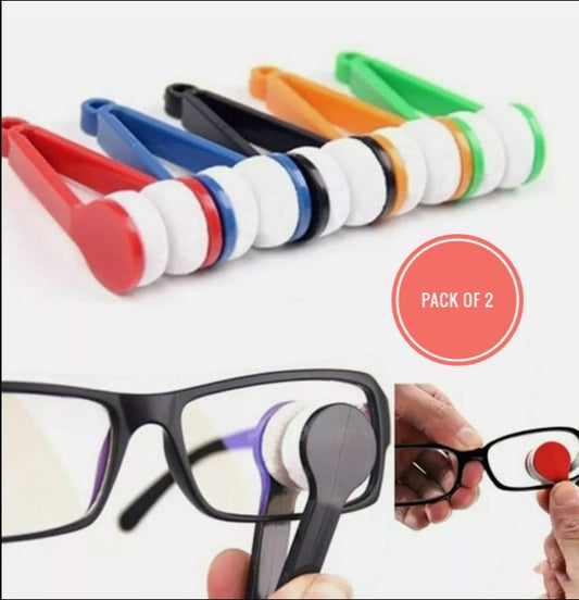 Mini Sun glasses Eyeglass Microfiber Spectacles Cleaner 2pcs)